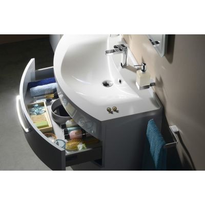 Sapho Julie szafka 90 cm podumywalkowa wisząca biały połysk JU090-3030