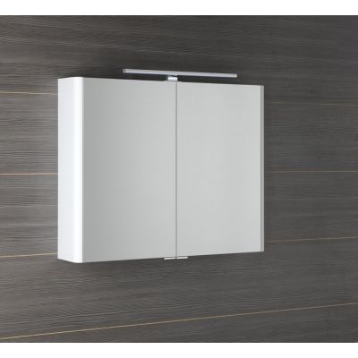 Sapho Lucie szafka 86 cm lustrzana z oświetleniem LED wisząca biały LU085-0030