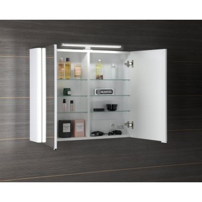 Sapho Lucie szafka 86 cm lustrzana z oświetleniem LED wisząca biały LU085-0030