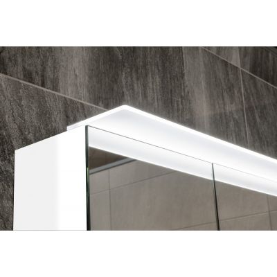 Sapho Linex szafka 60 cm lustrzana z oświetleniem LED wisząca biały LX060-0030