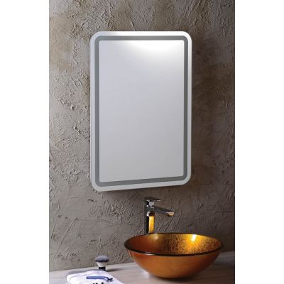 Sapho Nyx lustro 90x50 cm prostokątne z oświetleniem LED NY090