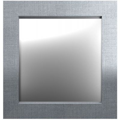 Styler Jyvaskyla lustro 60 cm kwadratowe szaro-niebieskie płótno LU-12324