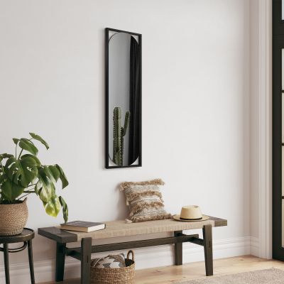 Styler Marbella lustro prostokątne 132x37 cm czarne LU-12349
