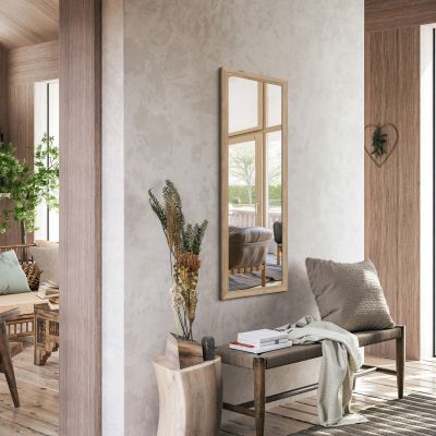 Styler Kiruna lustro 47x127 cm prostokątne drewno LU-12439