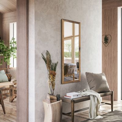 Styler Kiruna lustro 47x127 cm prostokątne drewno LU-12441