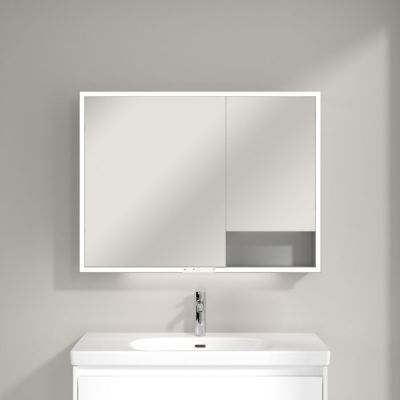 Villeroy & Boch My View+ szafka 75x16,8x100 cm z lustrem aluminium A4811000