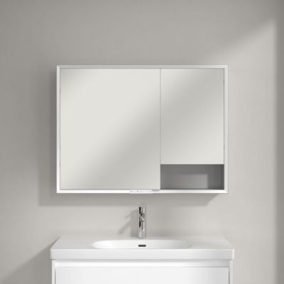 Villeroy & Boch My View+ szafka 75x16,8x100 cm z lustrem aluminium A4811000