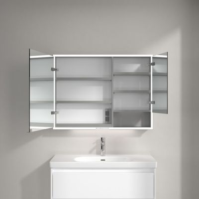 Villeroy & Boch My View+ szafka 75x16,8x100 cm z lustrem aluminium A4811000