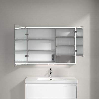 Villeroy & Boch My View+ szafka 100x16,8x75 cm z lustrem aluminium A4811000