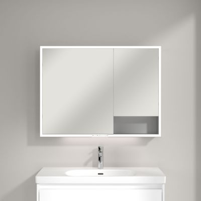 Villeroy & Boch My View+ szafka 100x16,8x75 cm z lustrem aluminium A4811000