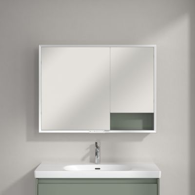 Villeroy & Boch My View+ szafka 75x16,8x100 cm z lustrem Soft Green A48110AF