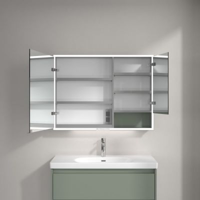 Villeroy & Boch My View+ szafka 75x16,8x100 cm z lustrem Soft Green A48110AF