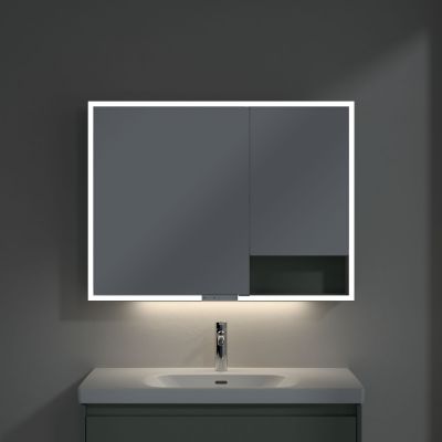 Villeroy & Boch My View+ szafka 100x16,8x75 cm z lustrem Soft Green A48110AF