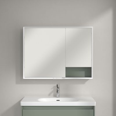 Villeroy & Boch My View+ szafka 100x16,8x75 cm z lustrem Soft Green A48110AF