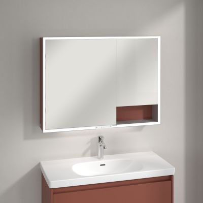 Villeroy & Boch My View+ szafka 100x16,8x75 cm z lustrem Wine Red A48110AH
