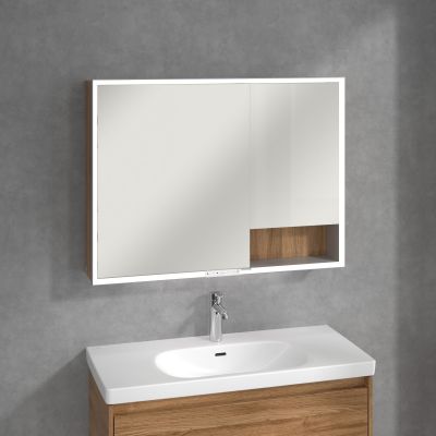 Villeroy & Boch My View+ szafka 100x16,8x75 cm z lustrem Oak Kansas A48110RH