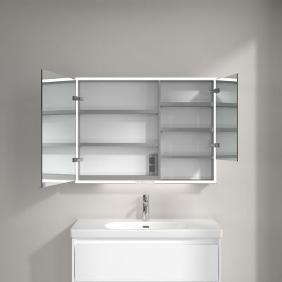 Villeroy & Boch My View+ szafka 100x16,8x75 cm z lustrem Brilliant White A48110VE
