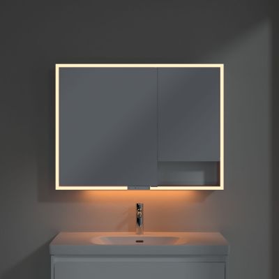 Villeroy & Boch My View+ szafka 100x16,8x75 cm z lustrem Brilliant White A48110VE