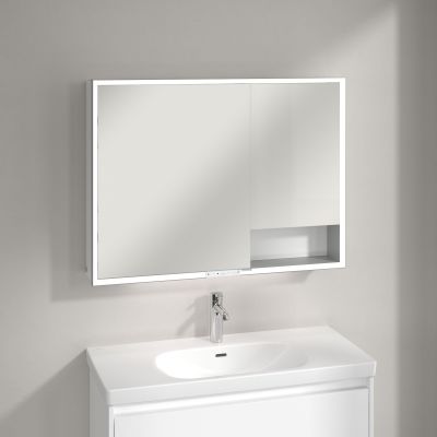 Villeroy & Boch My View+ szafka 100x16,8x75 cm z lustrem Pure White A48110VF