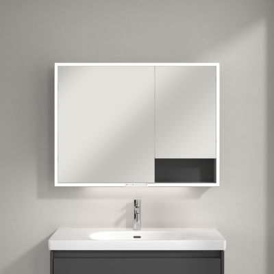 Villeroy & Boch My View+ szafka 100x16,8x75 cm z lustrem Graphite A48110VR