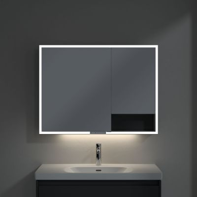 Villeroy & Boch My View+ szafka 100x16,8x75 cm z lustrem Graphite A48110VR