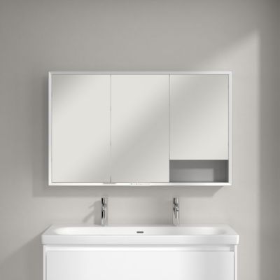 Villeroy & Boch My View+ szafka 75x16,8x120 cm z lustrem aluminium A4811200