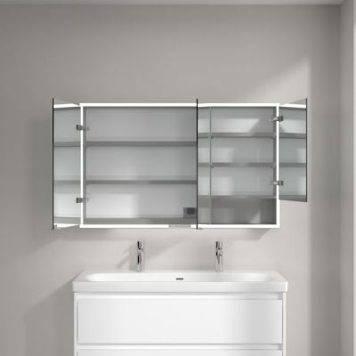 Villeroy & Boch My View+ szafka 75x16,8x120 cm z lustrem aluminium A4811200