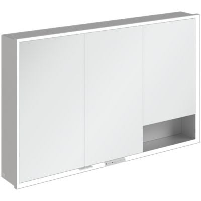 Villeroy & Boch My View+ szafka 75x16,8x120 cm z lustrem aluminium A4811200