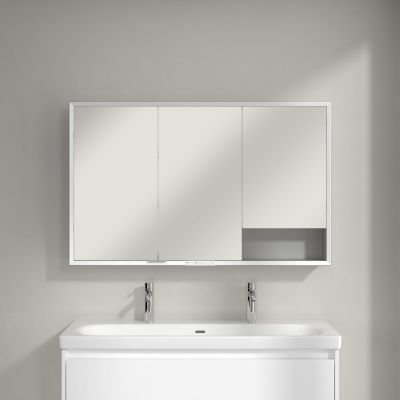 Villeroy & Boch My View+ szafka 120x16,8x75 cm z lustrem aluminium A4811200
