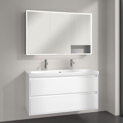 Villeroy & Boch My View+ szafka 120x16,8x75 cm z lustrem aluminium A4811200