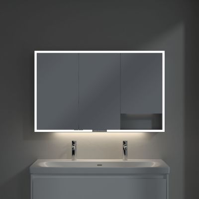 Villeroy & Boch My View+ szafka 120x16,8x75 cm z lustrem aluminium A4811200