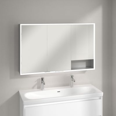 Villeroy & Boch My View+ szafka 120x16,8x75 cm z lustrem aluminium A4811200