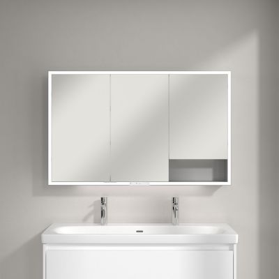 Villeroy & Boch My View+ szafka 120x16,8x75 cm z lustrem aluminium A4811200
