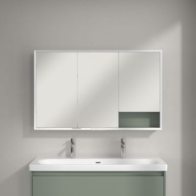 Villeroy & Boch My View+ szafka 75x16,8x120 cm z lustrem Soft Green A48112AF