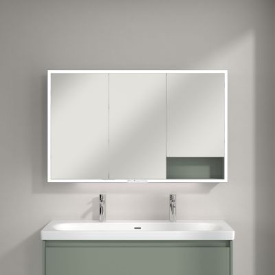 Villeroy & Boch My View+ szafka 120x16,8x75 cm z lustrem Soft Green A48112AF