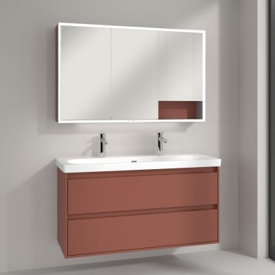 Villeroy & Boch My View+ szafka 120x16,8x75 cm z lustrem Wine Red A48112AH