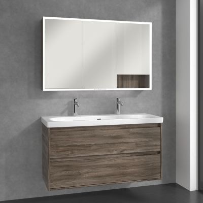 Villeroy & Boch My View+ szafka 120x16,8x75 cm z lustrem Stone Oak A48112RK