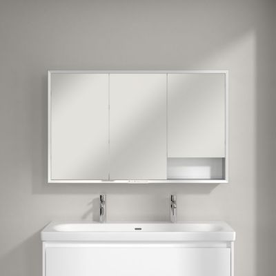 Villeroy & Boch My View+ szafka 75x16,8x120 cm z lustrem Brilliant White A48112VE