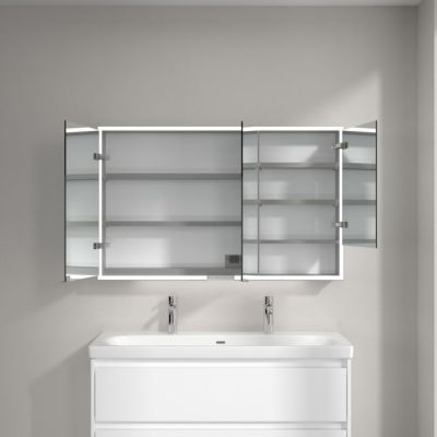Villeroy & Boch My View+ szafka 75x16,8x120 cm z lustrem Brilliant White A48112VE