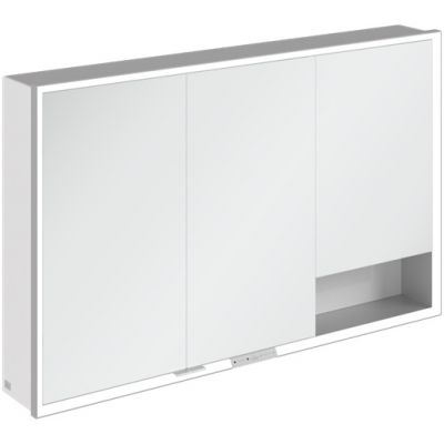 Villeroy & Boch My View+ szafka 75x16,8x120 cm z lustrem Brilliant White A48112VE