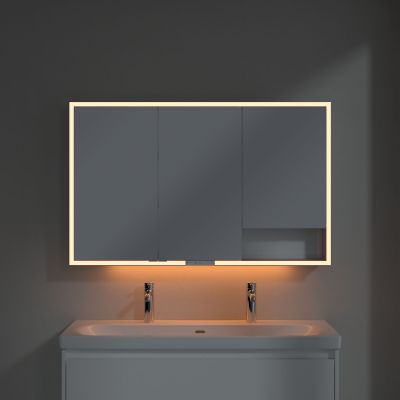 Villeroy & Boch My View+ szafka 120x16,8x75 cm z lustrem Brilliant White A48112VE