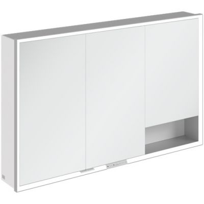 Villeroy & Boch My View+ szafka 75x16,8x120 cm z lustrem Pure White A48112VF