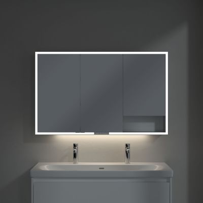 Villeroy & Boch My View+ szafka 120x16,8x75 cm z lustrem Pure White A48112VF