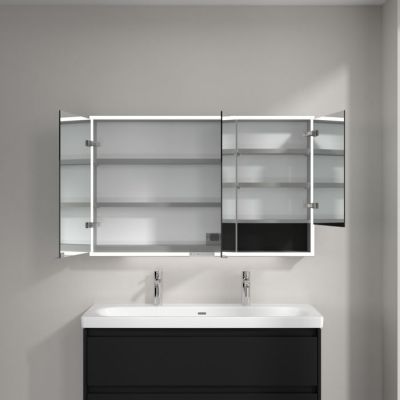 Villeroy & Boch My View+ szafka 75x16,8x120 cm z lustrem Volcano Black A48112VL