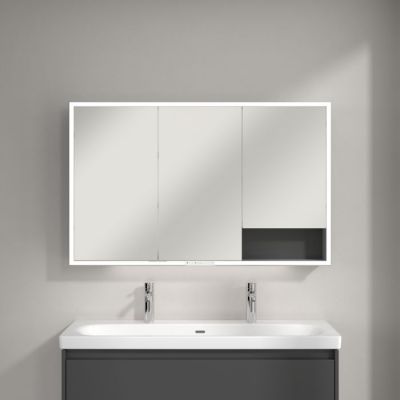Villeroy & Boch My View+ szafka 75x16,8x120 cm z lustrem Graphite A48112VR