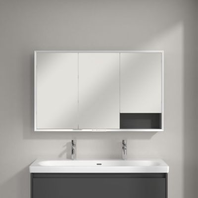 Villeroy & Boch My View+ szafka 75x16,8x120 cm z lustrem Graphite A48112VR