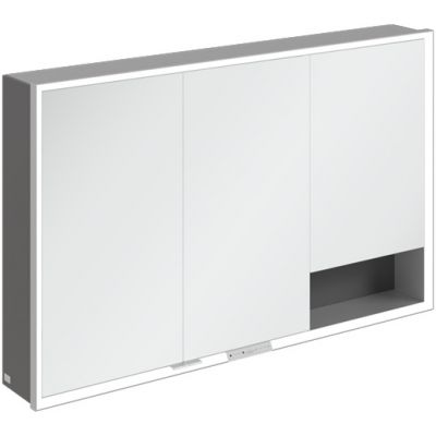 Villeroy & Boch My View+ szafka 75x16,8x120 cm z lustrem Graphite A48112VR