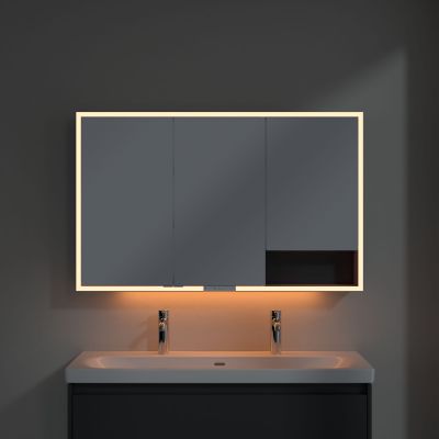 Villeroy & Boch My View+ szafka 120x16,8x75 cm z lustrem Graphite A48112VR