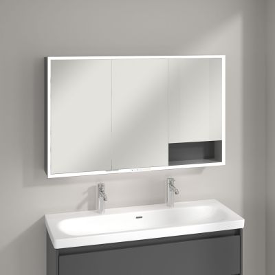 Villeroy & Boch My View+ szafka 120x16,8x75 cm z lustrem Graphite A48112VR