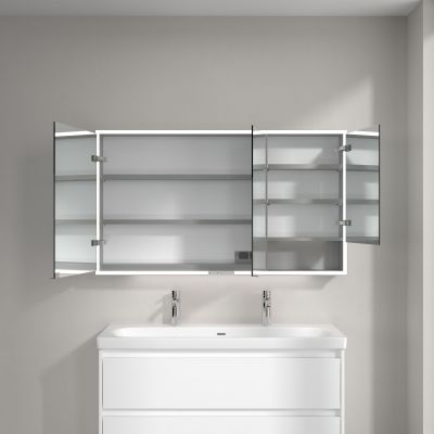 Villeroy & Boch My View+ szafka 130x16,8x75 cm z lustrem aluminium A4811300